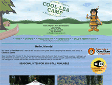 Tablet Screenshot of coolleacamp.com